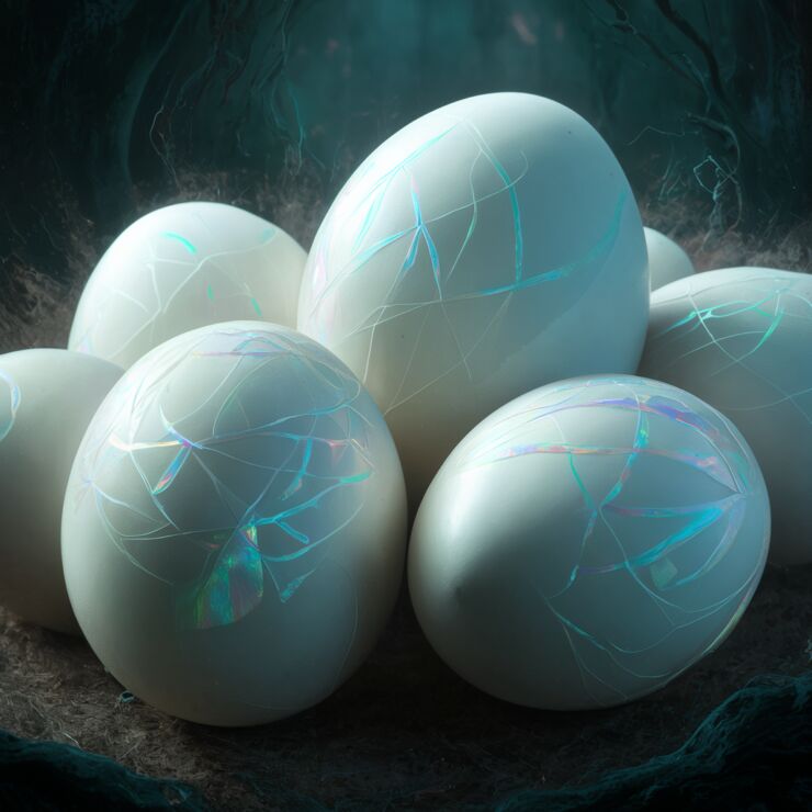 šaranje belih jaja