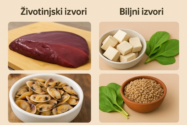 Životinjski i biljni izvori gvožđa