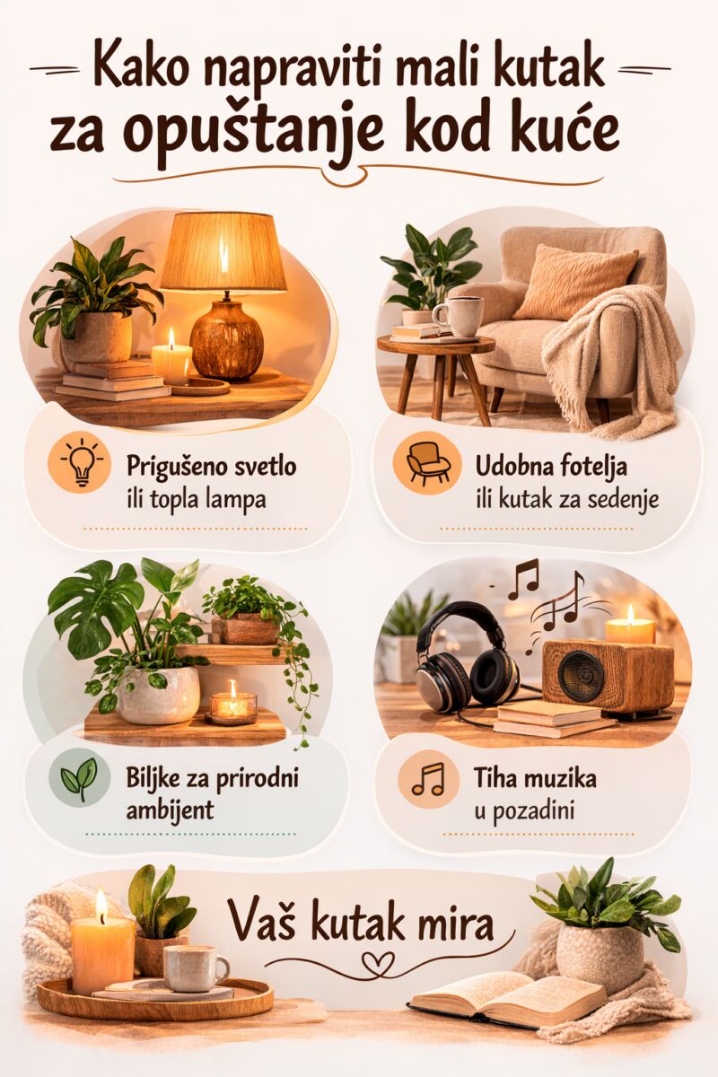 kutak za opuštanje kod kuće